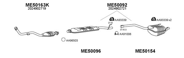 Система выпуска ОГ 500218 VENEPORTE