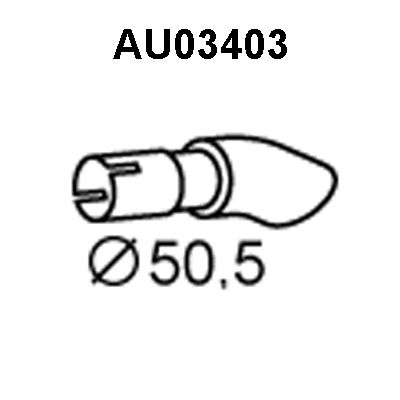 Труба выхлопного газа AU03403 VENEPORTE