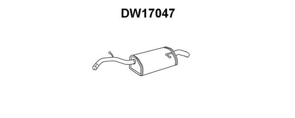 Глушитель выхлопных газов конечный DW17047 VENEPORTE