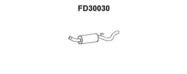 Глушитель выхлопных газов конечный FD30030 VENEPORTE