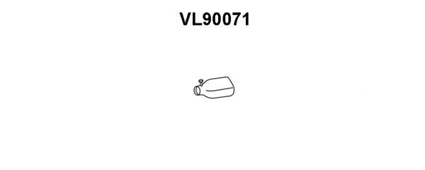 Труба выхлопного газа VL90071 VENEPORTE