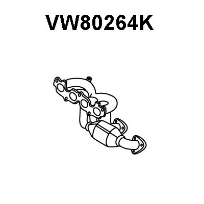 Катализатор коллектора VW80264K VENEPORTE