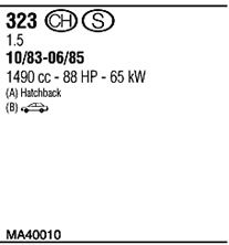 Система выпуска ОГ MA40010 WALKER