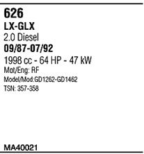 Система выпуска ОГ MA40021 WALKER