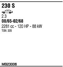 Система выпуска ОГ MB23006 WALKER