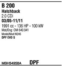 Система выпуска ОГ MBH54958A WALKER