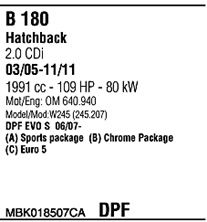 Система выпуска ОГ MBK018507CA WALKER