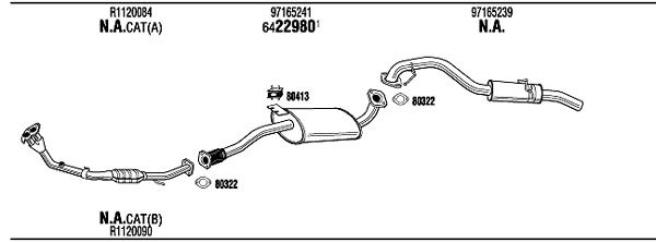 Система выпуска ОГ VH85014 WALKER